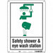 Safety Sign 14 in x 10 in Polyethylene