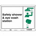 Safety Sign 10 in x 14 in Aluminum