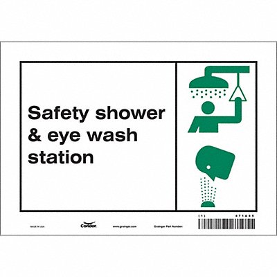 Safety Sign 7 in x 10 in Vinyl