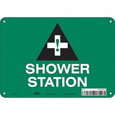 Safety Sign 7 in x 10 in Aluminum