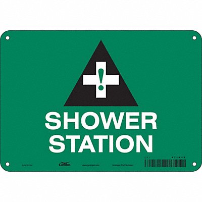 Safety Sign 7 in x 10 in Polyethylene