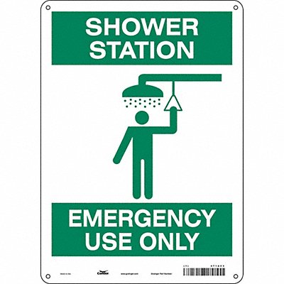 Safety Sign 14 in x 10 in Aluminum