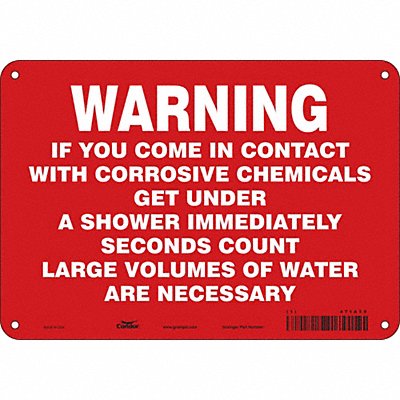 Safety Sign 7 in x 10 in Aluminum