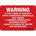 Safety Sign 7 inx10 in Polyethylene