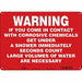 Safety Sign 10 in x 14 in Polyethylene