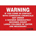 Safety Sign 7 in x 10 in Vinyl