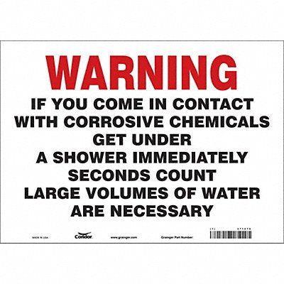Safety Sign 10 in x 14 in Vinyl