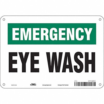 Safety Sign 7 in x 10 in Polyethylene