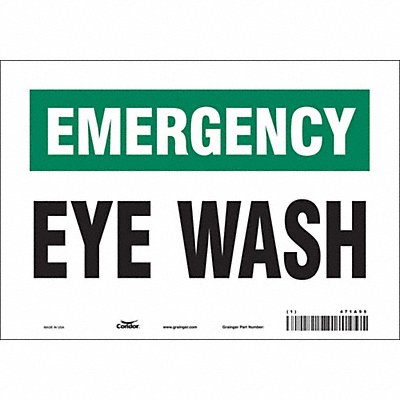 Safety Sign 7 in x 10 in Vinyl