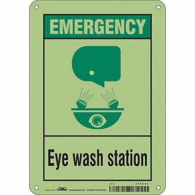Safety Sign 10 in x 7 in Polyethylene