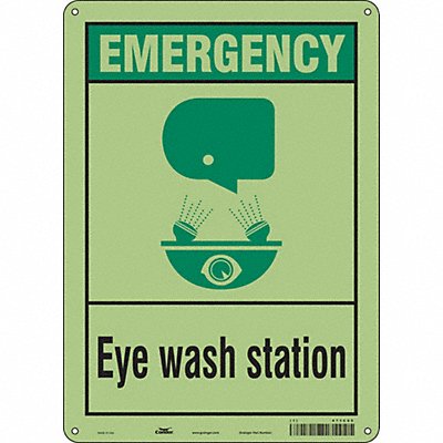 Safety Sign 14 in x 10 in Polyethylene