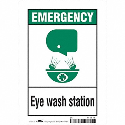 Safety Sign 10 in x 7 in Vinyl