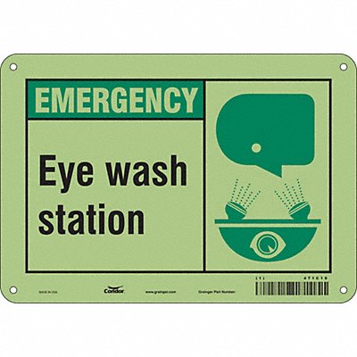 Safety Sign 7 in x 10 in Polyethylene
