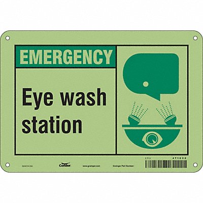 Safety Sign 7 in x 10 in Aluminum