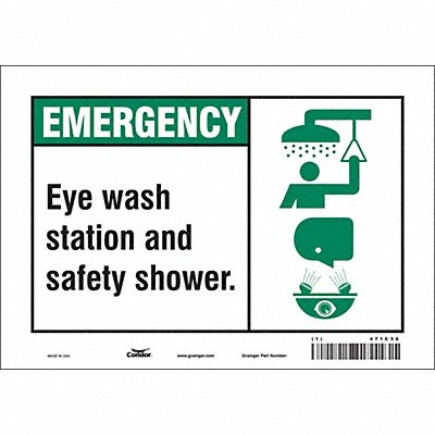 Safety Sign 7 in x 10 in Vinyl