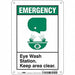 Safety Sign 10 in x 7 in Polyethylene