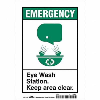 Safety Sign 10 in x 7 in Vinyl