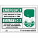 Safety Sign 3 1/2 in x 5 in Vinyl PK5