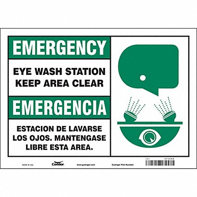 Safety Sign 10 in x 14 in Vinyl
