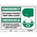 Safety Sign 10 in x 14 in Vinyl
