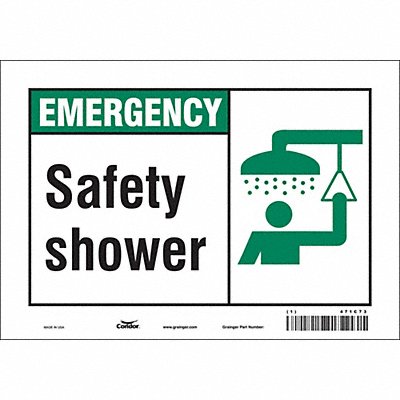 Safety Sign 7 in x 10 in Vinyl