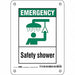 Safety Sign 7 in x 5 in Polyethylene
