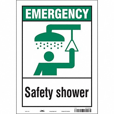 Safety Sign 14 in x 10 in Vinyl