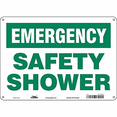 Safety Sign 10 in x 14 in Aluminum
