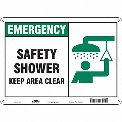 Safety Sign 10 in x 14 in Vinyl