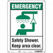 Safety Sign 14 in x 10 in Aluminum