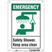 Safety Sign 10 in x 7 in Polyethylene