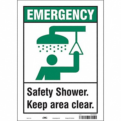 Safety Sign 14 in x 10 in Vinyl