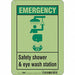 Safety Sign 10 in x 7 in Polyethylene