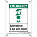 Safety Sign 7 in x 5 in Polyethylene