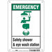 Safety Sign 10 in x 7 in Polyethylene