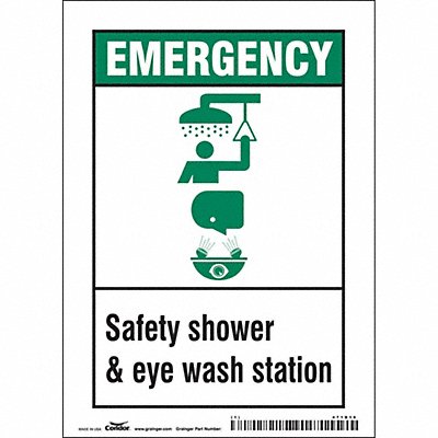Safety Sign 7 in x 5 in Vinyl