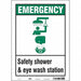 Safety Sign 14 in x 10 in Vinyl