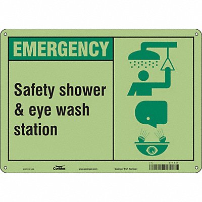 Safety Sign 10 in x 14 in Polyethylene