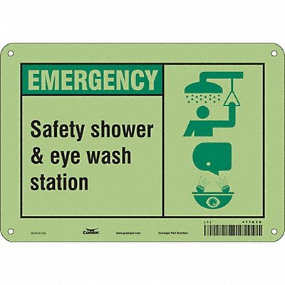 Safety Sign 7 in x 10 in Aluminum