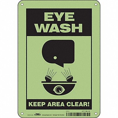Safety Sign 10 in x 7 in Polyethylene