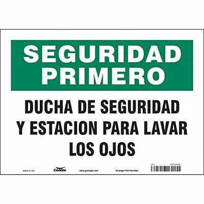 Safety Sign 10 in x 14 in Vinyl