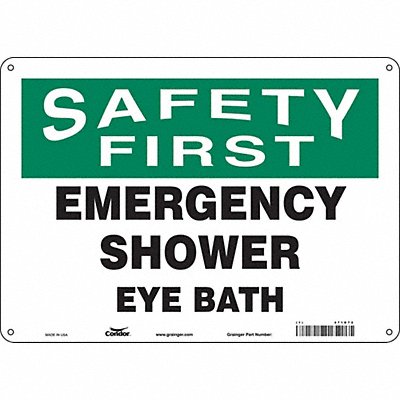 Safety Sign 10 in x 14 in Aluminum