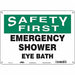 Safety Sign 10 in x 14 in Polyethylene