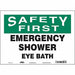 Safety Sign 10 in x 14 in Vinyl