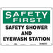 Safety Sign 10 in x 14 in Polyethylene