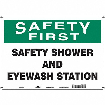 Safety Sign 14 in x 20 in Polyethylene