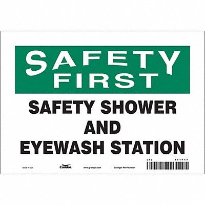 Safety Sign 7 in x 10 in Vinyl