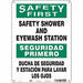 Safety Sign 14 in x 10 in Polyethylene