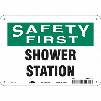 Safety Sign 7 in x 10 in Polyethylene