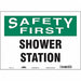 Safety Sign 10 in x 14 in Vinyl